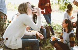 woman drinking